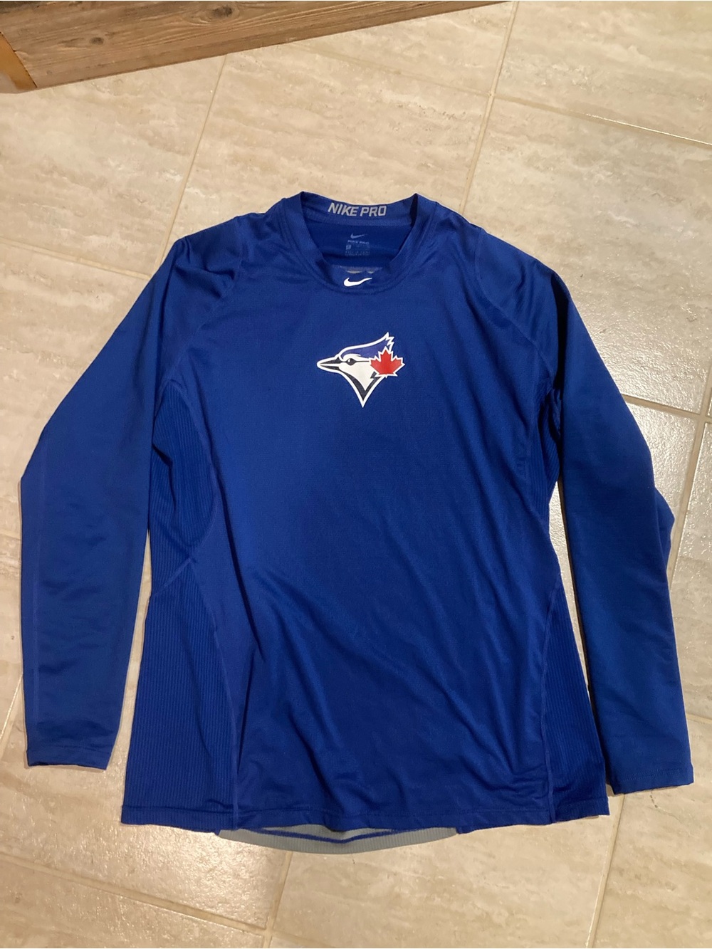 Nike Pro Toronto Blue Jays Long Sleeve Shirt - XL